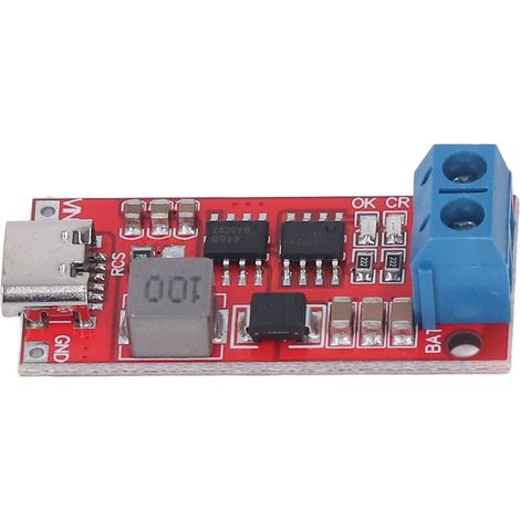 Chargeur Batterie Lithium 18650 Module PCB 4S Type C, Entrée DC 3-6V à Sortie 16.8V, Courant 1A, Charge Auto 0.28A (1/5)