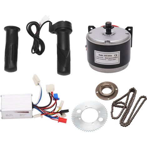 Ensemble de contrôleur de moteur de cyclisme électrique, ensemble de moteurs brossés à grande vitesse en alliage d'aluminium pour la Conversion 24V 250W (1/5)