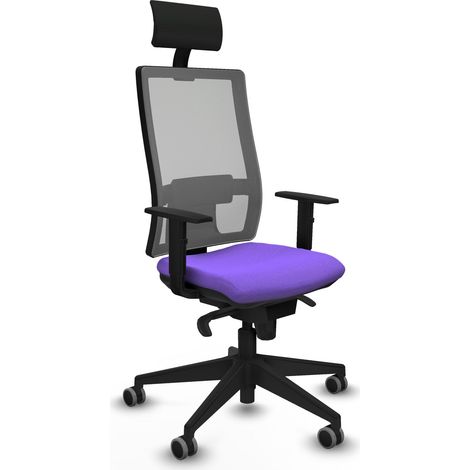 Silla de Oficina con Cabecero Piqueras y Crespo 1D066G1 Lila
