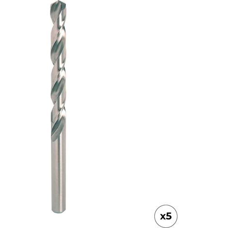 Broca hss4341 para metal, rectificada, ø1,00 x 34,00 mm, 5 uds