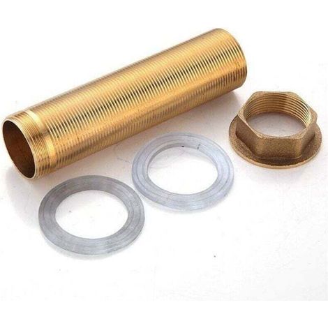 Kit de réparation de robinet, hauteur de robinet allongée 1 mitigeur, kit de raccords de fixation filetés en laiton pour réparation de robinet (M30-100 mm) (1/4)