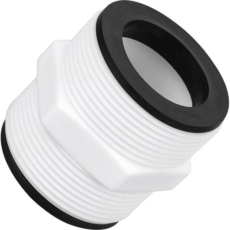 Raccord de Tuyau de Piscine Compatible avec Intex et Coleman, 38 mm Adaptateur Tuyau Piscine Hors Sol avec 2 Joints Accessoires Remplacement pour Pompes Filtration et Systèmes au Sel