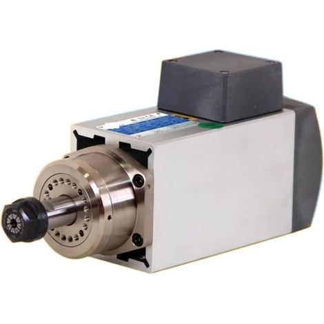 Kit de moteur de broche sans balais CNC Moteur de broche refroidi 2. 2KW CNC Motor de broche du moteur carré à air refroidi ER20 Collet 12000 RPM CNC Motor de broche for CNC Moulin à gravure du routeu (1/5)