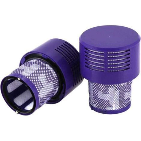 Lot de 2 filtres de rechange pour aspirateur Dyson Cyclone V10 SV12 Absolute Animal Total Clean Pièces d'aspirateur HEPA Préfiltre Dyson V10 SV12 Remplace les pièces 969082-01 (1/5)