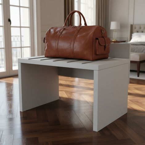 Portavaligie autoportante di design - Stabilità e stile per le tue valigie - Bianco