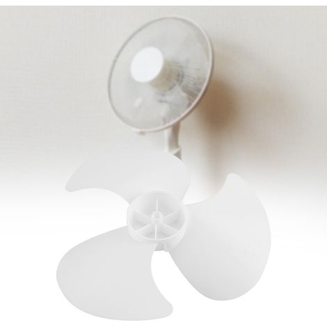2 Stück Kunststoff-Ventilatorflügel mit drei Blättern, Zubehör für elektrische Ventilatorflügel (1/5)