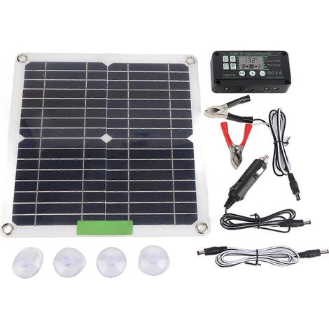 Tragbares 200-W-12-V-monokristallines Solarpanel mit Regler für Radfahren, Wandern, Bergsteigen und Camping (1/5)