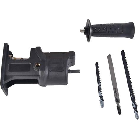 Tête de Scie Scie à Bois Portable en ABS et Acier Alternative Électrique Lames Haute Vitesse ou PVC pour Perceuse à Main pour Menuiserie et Coupe de Branches (1/5)