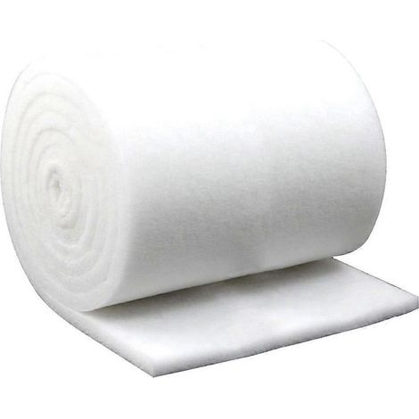 Rouleau de mousse de coton biochimique blanche pour filtre d'aquarium (40 x 100 cm), épaisse et prédécoupée pour s'adapter à la plupart des poissons. Idéal pour le nettoyage de l'eau de votre aquarium (1/5)