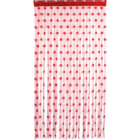 Rideau - Polyester - 100 cm x 200 cm - Pour Chambre Et Salon - Rouge Vin - Unité (1/5)