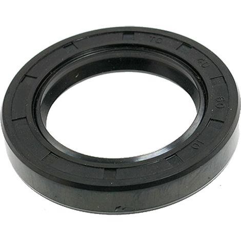 Metric Rotary Shaft Oil Seal 40x60x10mm TC Double Rubber Lips Black (1/2)