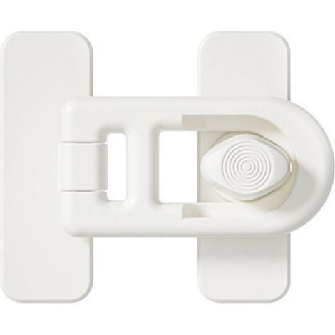 Loquets de porte de réfrigérateur en plastique, serrure de sécurité adhésive, serrures de congélateur sans clé pour armoires, tiroirs et réfrigérateur, loquets de porte de réfrigérateur (1/5)