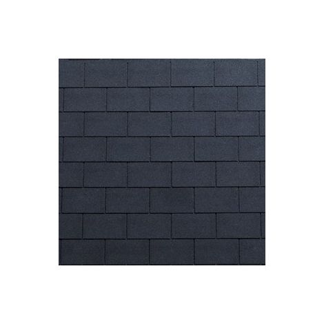 Soprema – Bardeau bitumineux noir 3,05 m² – Résistance intempéries – Protection UV – Léger et facile à poser – Pour supports en bois ventilés