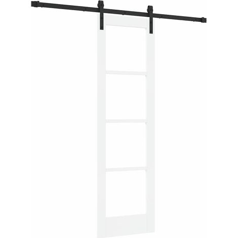 Maison Exclusive - Schiebetür ORKDAL Weiß und Schwarz 61 x 198,5
