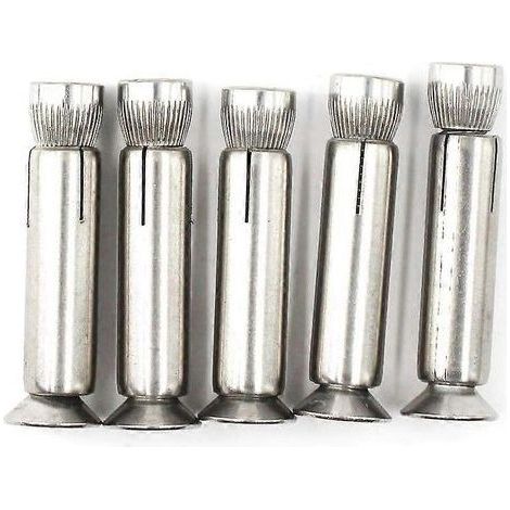 Lot de 5 boulons d'expansion hexagonaux M8 x 70 mm en acier inoxydable 304 (1/5)
