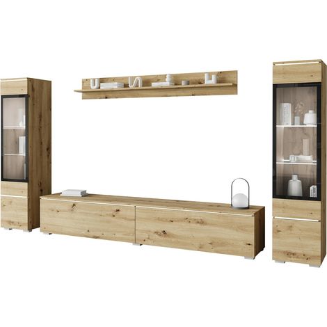 Conjunto de salón Mirfivo 101, Roble Artisan