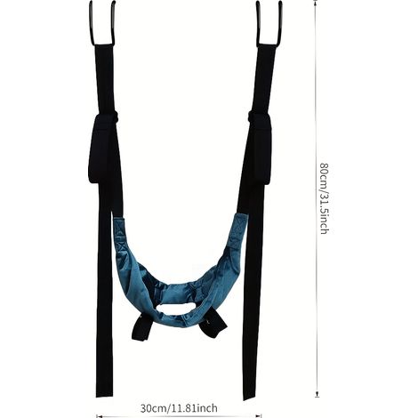 Sangle de relaxation cou ajustable – Convient pour installation sur porte/barre de tractions, idéal pour usage domestique et extérieur. Bande de résistance + crochet (1/5)