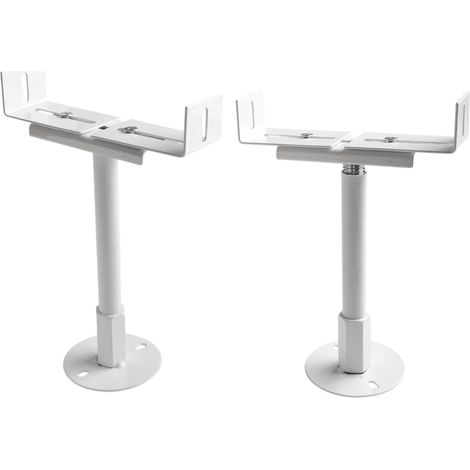 Lot de 2 supports de radiateur en aluminium réglables en hauteur, plage de 11–36 cm avec réglage par vis Réglable 21-26 cm (1/5)