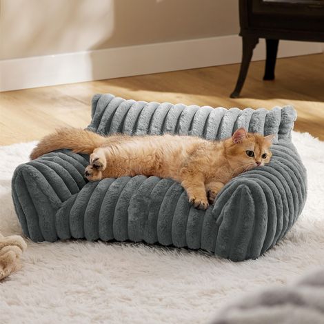 Canapé-lit pour chat, mignon et confortable, idéal pour les chats et chiens de petite, moyenne et grande taille. Revêtement antidérapant et lavable.
