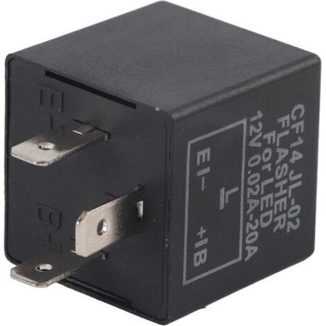 Relais de Clignotant LED Réglable, Indicateur de Clignotant CF14, Durable, étanche, Plug and Play, Ajustement Universel pour Voitures et Vélos, 12 V pour Auto et Moto, Résout les (1/5)