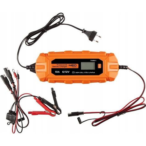 RECTIFICADOR AUTOMÁTICO 10A/160W PARA BATERÍAS DE ÁCIDO/AGM/GEL