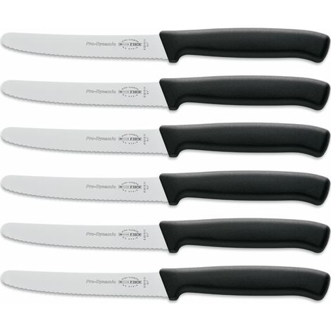 F. DICK Allzweckmesser-Set ProDynamic 6x Messer schwarz 11 cm, nichtrostend