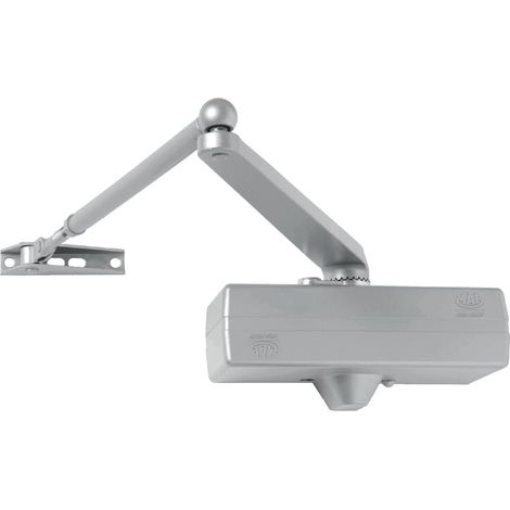 Mab CHIUDIPORTA AEREO CON FERMO Art. 564 x porte mm. 850÷1250 Col. Argento