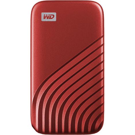WD My Passport SSD 2TB Drive de estado sólido portátil externo, rojo (1/4)