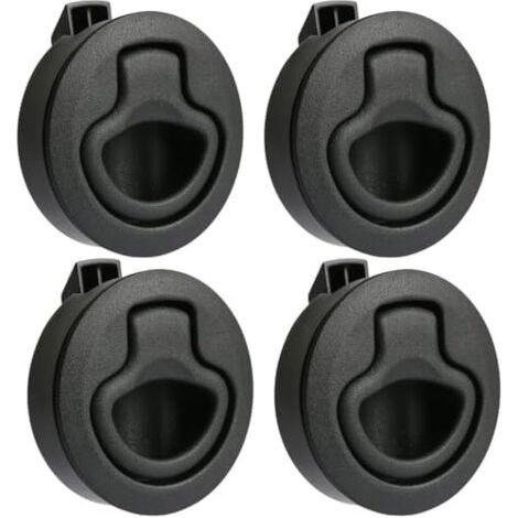 Lot de 4 serrures Push Lock pour camping-car, serrure à clapet, meuble, trappe d'accès, hublot ras, casier, ascenseur tiroir, camping-car - (1/5)