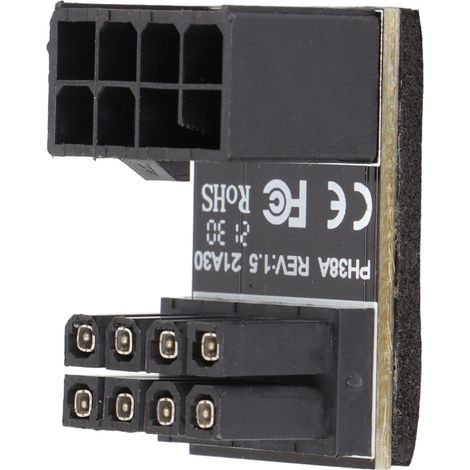 Das Netzkabel ist einfach und bequem zu installieren sein 180-Grad-Drehgelenk eignet sich für Chassis mit begrenzter Höhe und seine verstärkte Konstruktion gewährleistet eine sichere und stabile Nutzu