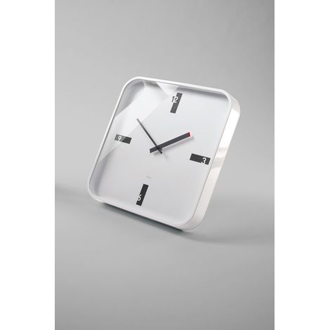 Horloge murale Sigel SI-WU122 Artetempus Mezo blanche avec mouvement à quartz (1/5)