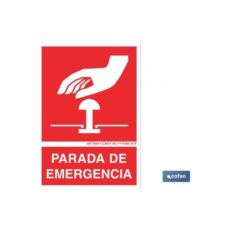 Panneau lumineux d'urgence 210x148mm, adhésif et pictogramme inclus.