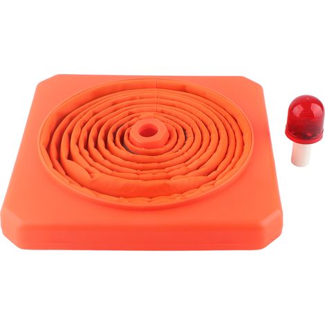 Ortviai Cône de Sécurité Routière Pliable avec Collier Réfléchissant – 70 cm, Polyéthylène Renforcé, Idéal pour Stationnement & Apprentissage