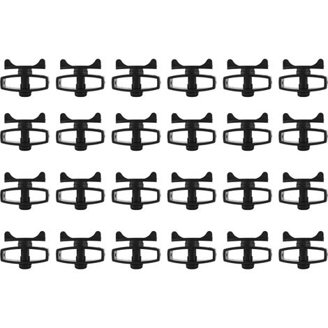 Lot de 24 tendeurs de fil de clôture électronique en plastique pour bétail, fil de clôture, tendeur de bande portable pour accessoires agricoles (1/5)
