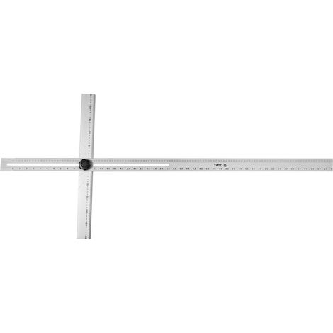 YATO, modèle YT-70792, Equerre en T dede coupe, idéale pour la menuiserie, la métallurgie et la construction, outil professionnel dededede haute précision et de grande longévité. (1/3)