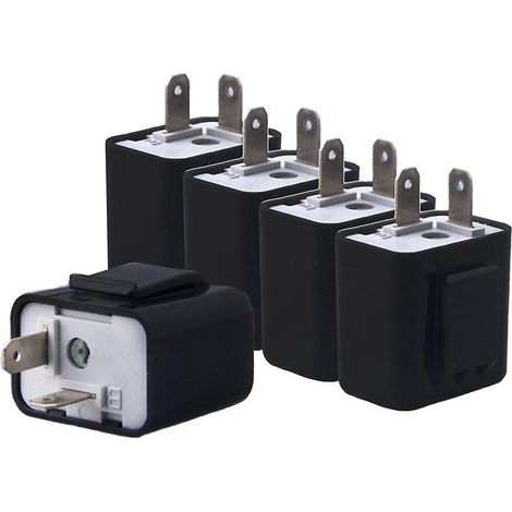 Lot de 5 relais clignotants LED 2 broches 12V, fréquence réglable, modules de signalisation pour véhicule (1/5)