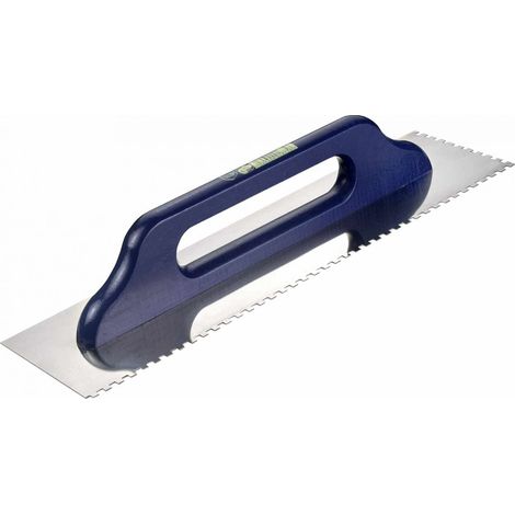 Zahnglättekelle 480 x 130 mm, Zahnung 8 x 8 mm rostfrei Fliesenwerkzeug