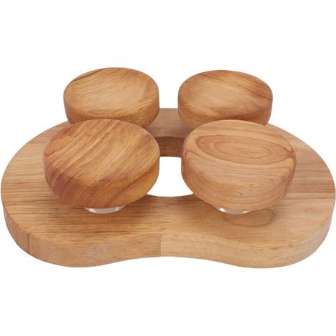 Coussin en Bois pour Sauna avec Plateau Pivotant Oreiller de Sauna Accessoire Hiver