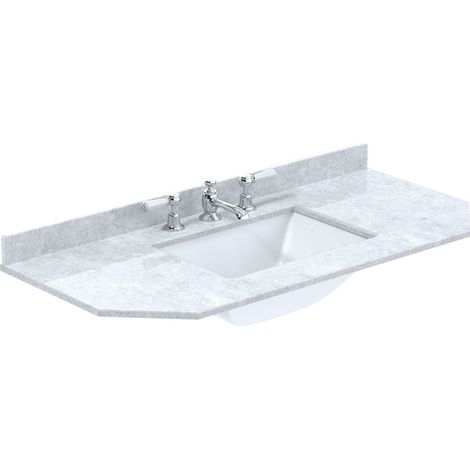 1000 SINGLE BOWL ANGLED MARBLE TOP 3TH
