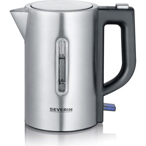 Severin WK3647 Hervidor de viaje inox y negro 0,5 L