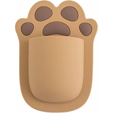 BUNTHAUS Boîte de Rangement Murale en Silicone de Support de Brosse à Dents de poinçon Gratuit de Dessin animé pour l'outil de Salle de Bain à la Maison (1/5)