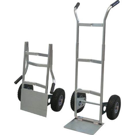 Carrello pieghevole zincato ruote antiforatura