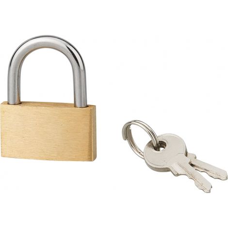 Lucchetto BASIC, base 30 mm, arco in acciaio, 2 chiavi - SERRUPRIX