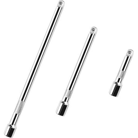 3-teiliges 3/8"-Ratschenverlängerungsset, 75 mm/150 mm/250 mm Ratschenverlängerung, 3/8 Zoll für Autoreparaturschlüssel (1/5)