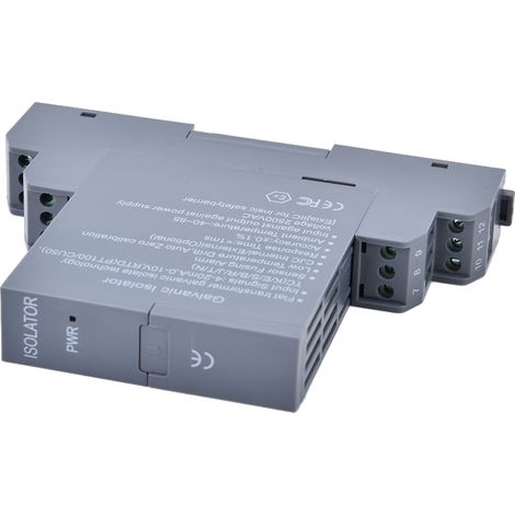 Émetteur isolateur de signal de tension et de courant GLC, 1 entrée, 1 sortie, distributeur d'alimentation CC 0-10 V enfichable (1/5)