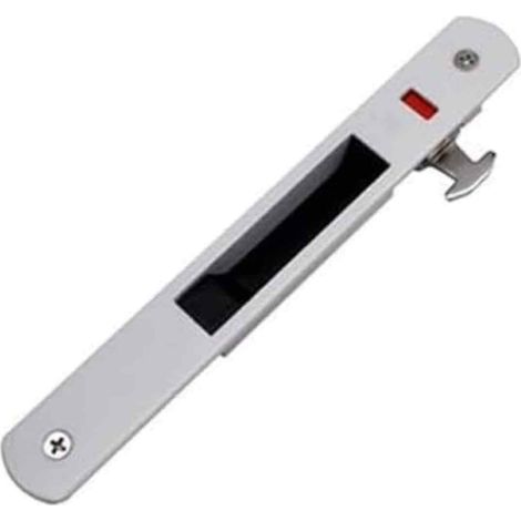 Verrou de porte coulissante, verrou à crochet, verrou unilatéral pour porte coulissante, verrou à bande en alliage d'aluminium pour porte vitrée, verrou de fenêtre, verrou à crochet à 90° (1/5)