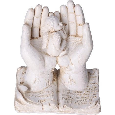 Statue d'Ange Décorative en Résine pour Extérieur et Intérieur, Sculpture d'Art Détaillée pour Jardin (1/5)