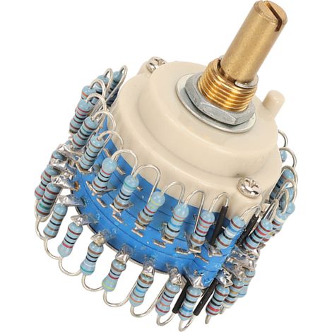 Potentiomètre Stéréo 2×24 Positions 20K Ohm pour Ampli Audio Précision (1/5)
