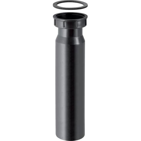 Geberit manicotto di allacciamento con dado a risvolto: d=50mm, DN=50, G=1 1/2″, H=20cm, nero, 152113161