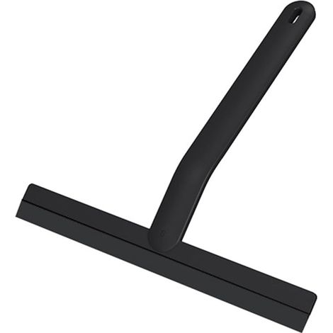 Raclette à vitre avec Support – Raclette de Douche – Silicone – (25 cm) (Noir) (1/5)